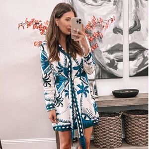 Farm Rio X Anthropologie blazer Belted dress NWT